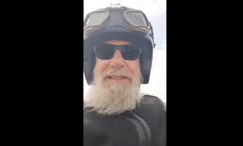 Bob riding in the Saskatchewan Plains